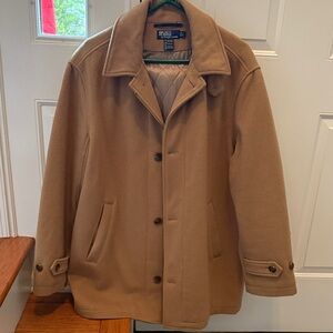 Polo by Ralph Lauren Men's Camel Pea Coat